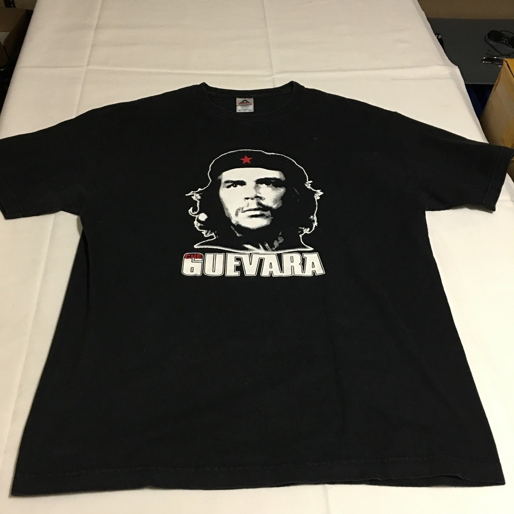 Vintage Che Guevara Graphic T-Shirt Mens XL Black Zapata Wear